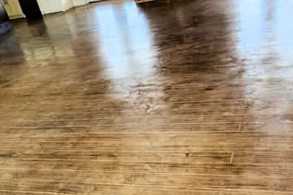 Mock wooden floor.